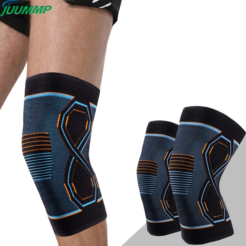 Compression Knee Brace Workout Knee Support for Joint Pain Relief Running Biking Basketball Knitted Knee Sleeve for Adult Teens