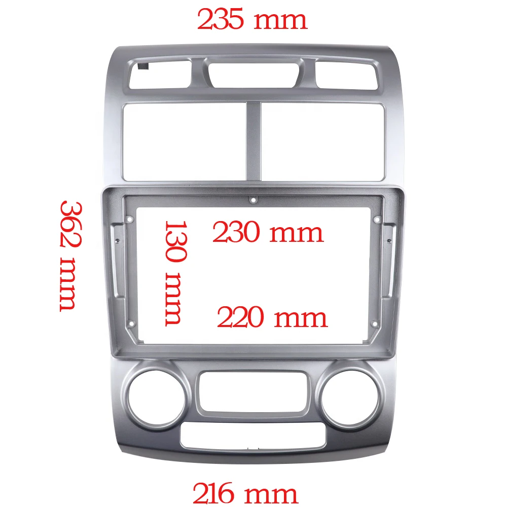 9 INCH Dash Kit for KIA SPORTAGE 2005-2010 Car Radio Fascia Frame Android Player Adapter Cover Stereo Panel Bezel GPS Facia