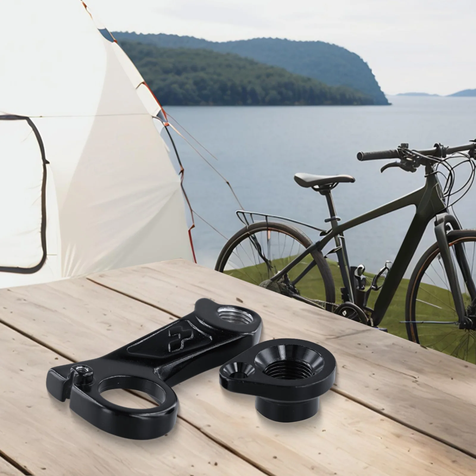 Soporte de desviador de bicicleta de aluminio con tornillos para bicicleta de montaña Cube Reaction, gancho trasero para mecanismo trasero, piezas de ciclismo