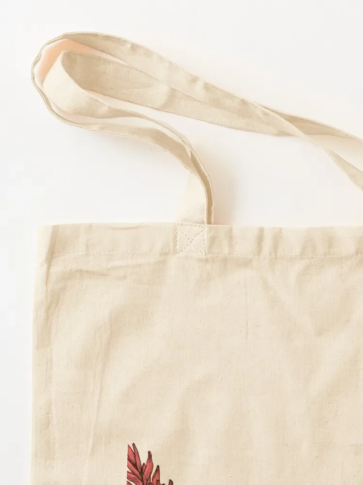 حقيبة حمل على شكل زهرة الزنجبيل الأحمر، حقيبة قابلة للطي وقابلة لإعادة الاستخدام، حقيبة يد مخصصة للمتسوقين #3