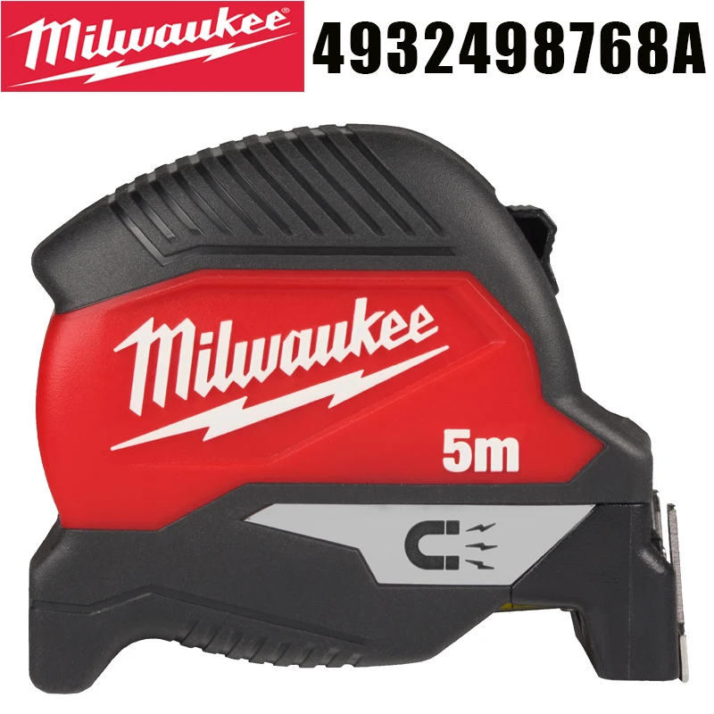 Milwaukee 4932498768A Compact Magnetic Tape Measure 5m Measuring Tool