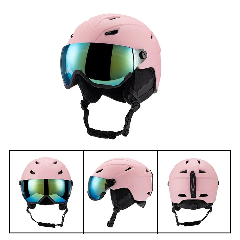 

Integrally Molded Women Man Snowboard Helmet Outdoor Sport Female Ski Capacete Motorcycle Snowmobile Skate Helmets with Goggles