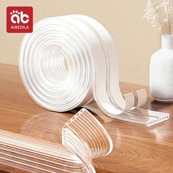 AIBEDILA 아기 보호 두꺼운 PVC 투명 가장자리 보호 스트립, 안전 테이블, 모서리 서랍용 충돌 방지 스트립 