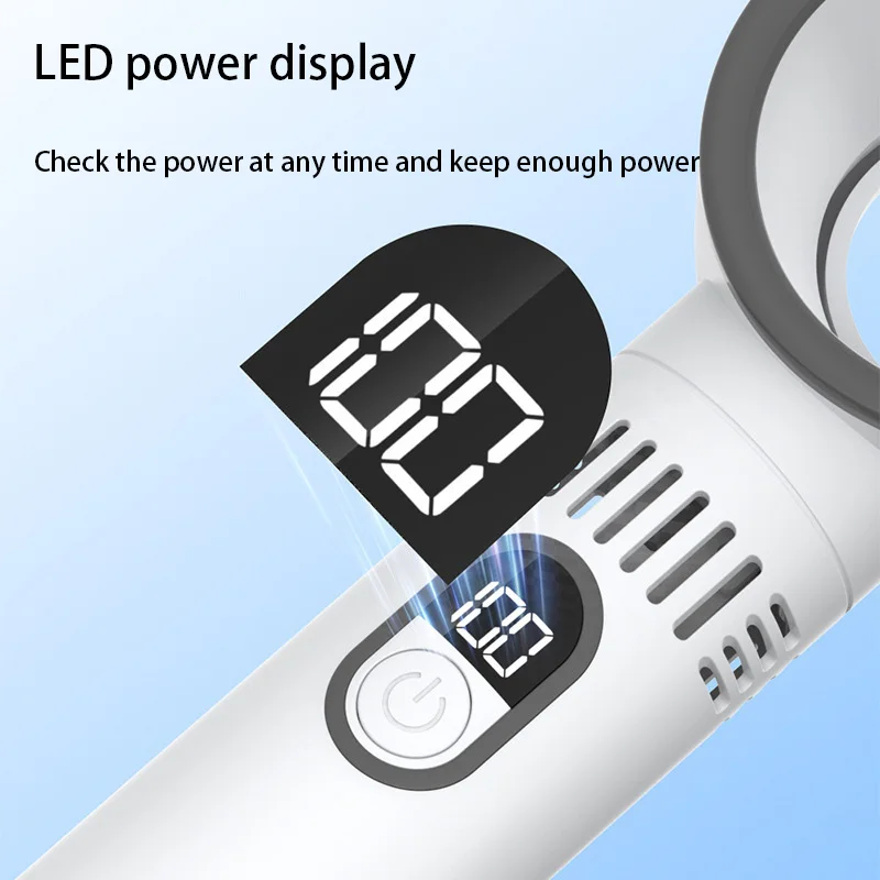 Xiaomi Mini Bladeless Fan 100 Level Free Control Intelligent Digital Display Portable USB Charging High Wind Power Home 2025 New