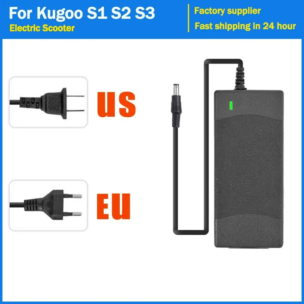 

42 В 2 Ач зарядное устройство аксессуары для скейтборда для KUGOO S1 S2 S3 мощный электрический скутер адаптеры для аккумулятора