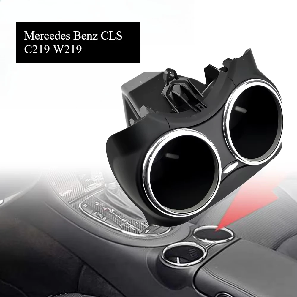 Center Console Cup Holder Direct Replacement Black Beverage Holder for Mercedes Benz CLS C219 W219 2006-2011 Auto Interior Parts