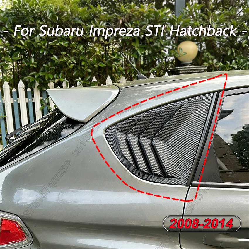 

Накладка-жалюзи на заднее боковое окно для Subaru Impreza STI Hatchback 2008-2014, автомобильные аксессуары