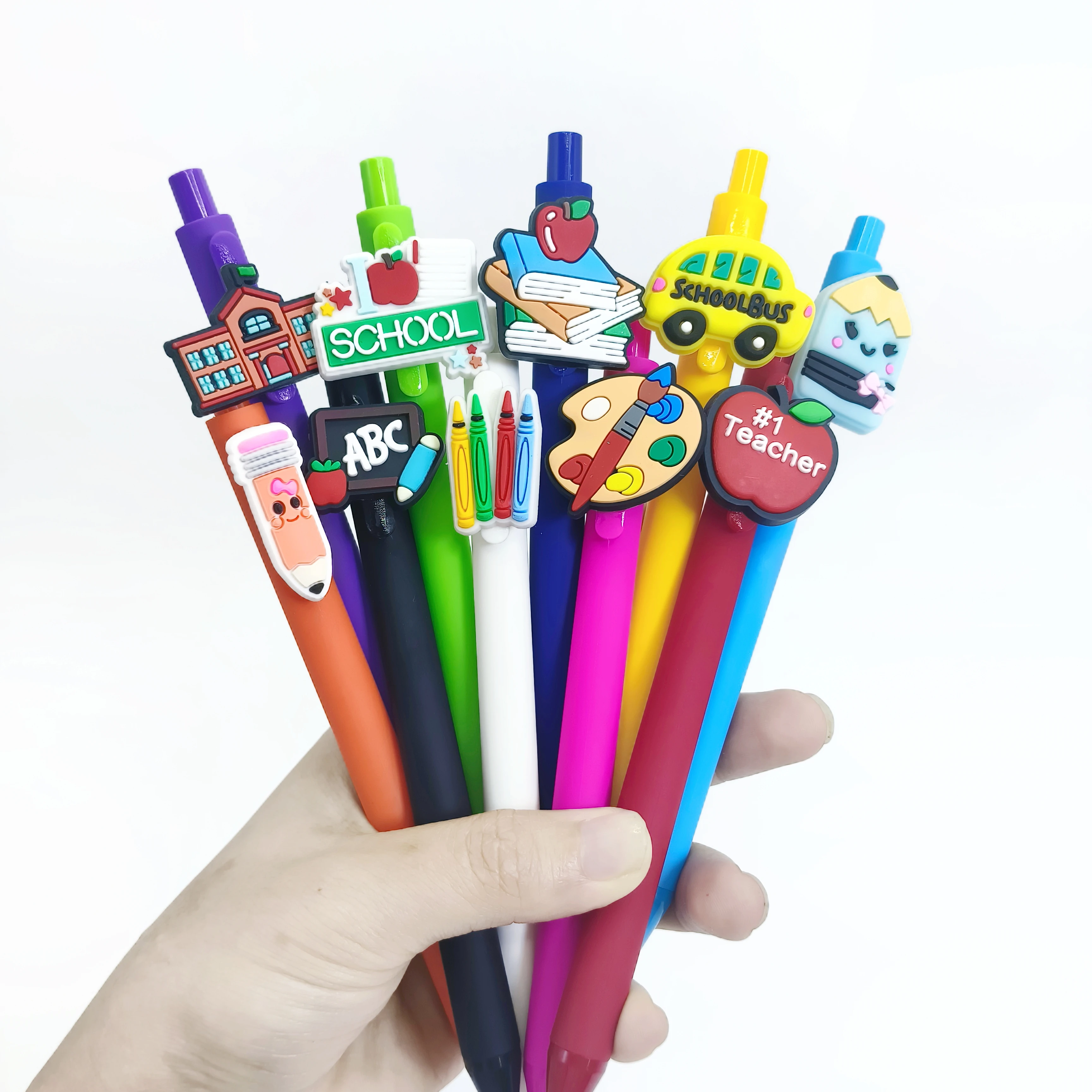 

10 шт., ручка для учителя, милая красочная нейтральная ручка, забавная крутая ручка для письма, подарочный набор, офисная школа
