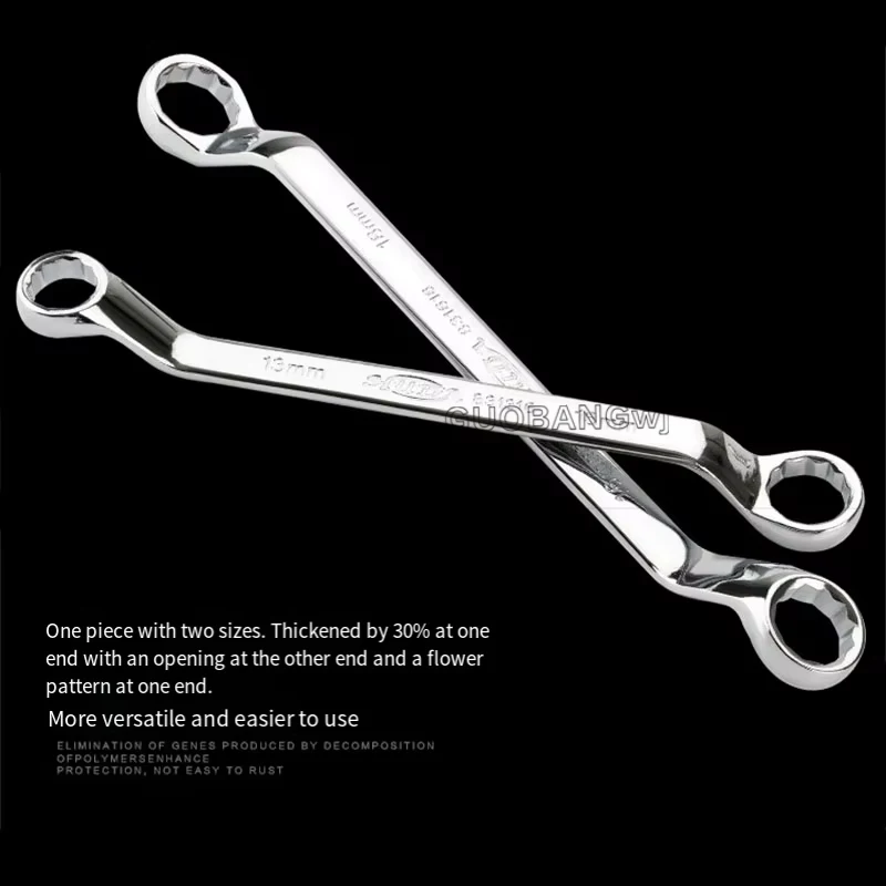 

1Pcs Box End Wrench Dual Head Double End Ring Spanner Deep Offset Ring Spanner Garage Workshop Tool 5.5-7mm to 36-41mm