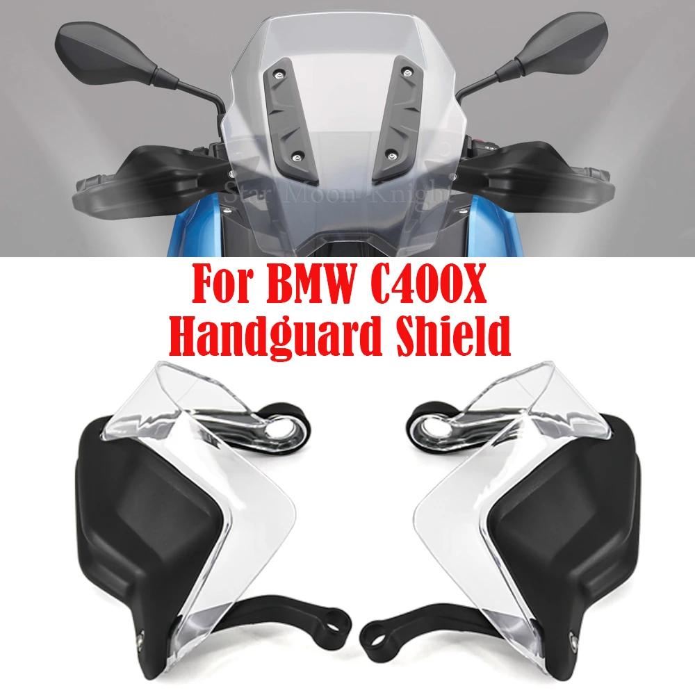 For BMW C400X Motorcycle Accessories Handguard Shield Hand Guard Extension Protector Windshield C 400 X 2019-2020