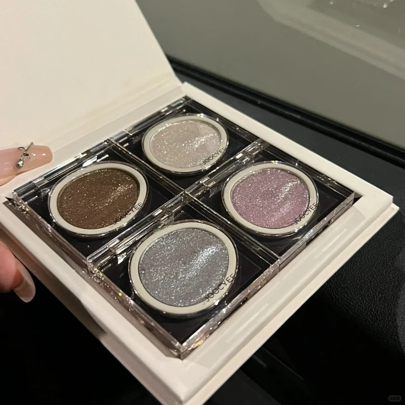 Joocyee Monochrome Lidschatten, mattes Chamäleon-Puder, geräuchert, funkelnd, perlmuttartig, glänzendes Blatt, metallisches Persönlichkeitsgrün