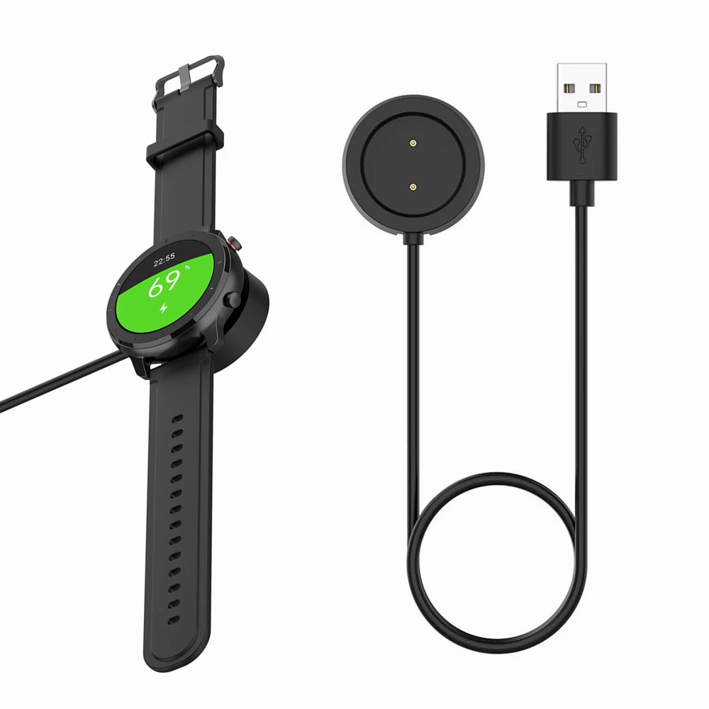 Carregador Magnético USB de 100cm para Huami Amazfit GTS/GTR 47mm 42mm, Acessórios de Substituição para Relógio Inteligente, Cabo de Dados e Carregame