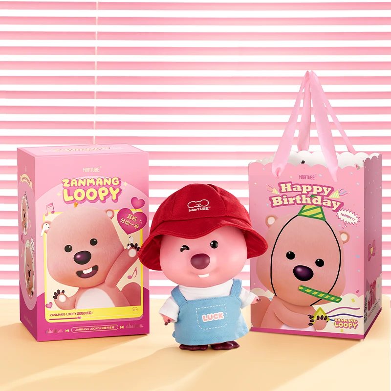 New Kawaii ZANMANG LOOPY Bluetooth Speaker Cartoon Loopy Figurines Collection Ornaments Cute Loopy Speaker Girl Diy Dress Up Toy