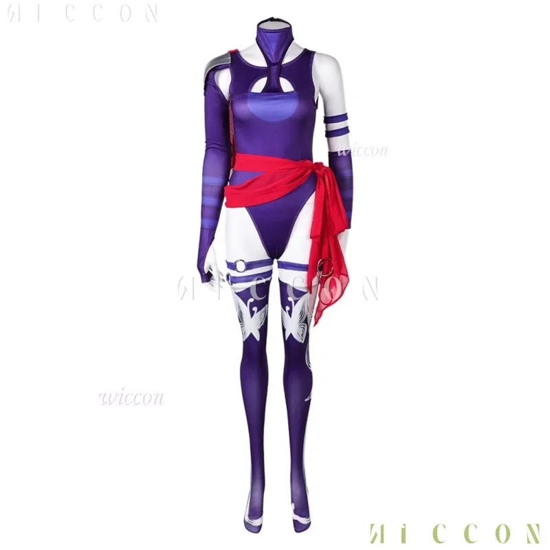 Mv المنافسين Psylocke ساي تأثيري حلي شعر مستعار أنيمي لعبة الملابس موحدة هالوين مثير تأثيري المرأة الانتقام دعوى ملحمة O disfraz