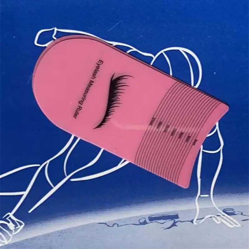 Eyelash Measuring Ruler Grafting Eyelash Measuring Ruler Eyelash Measuring Tool Eyelash Auxiliary Ruler Makeup Tool
