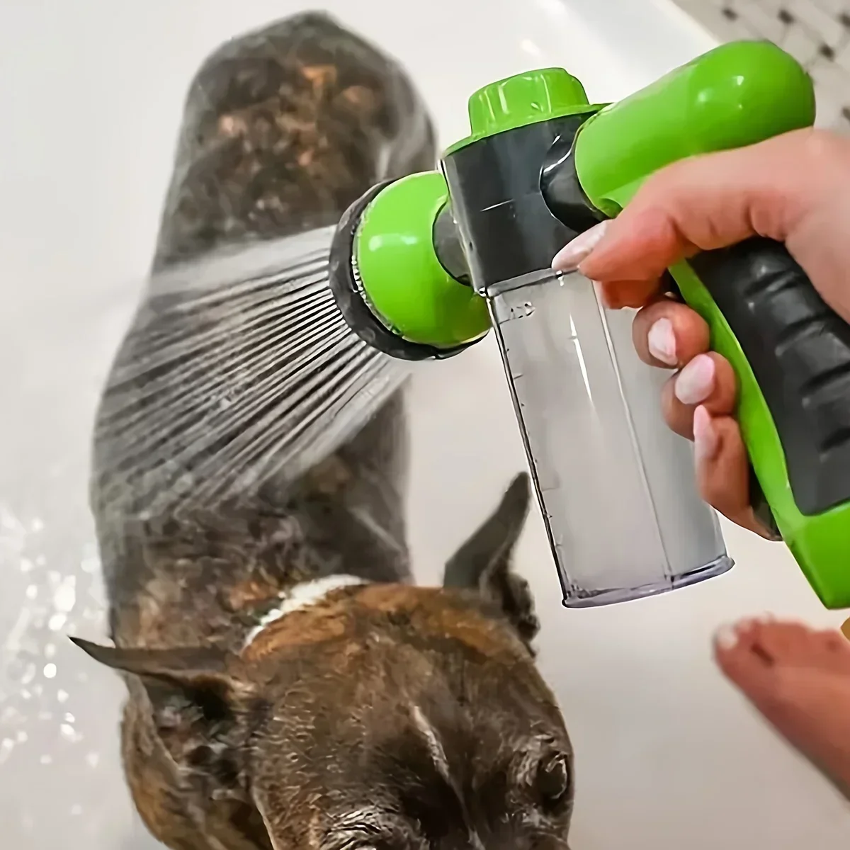 5pcs Dog shower gun adjustable pet cleaning foam soap spray dog garden cleaning tools Cat shower Dog pool Dog shampoo brush