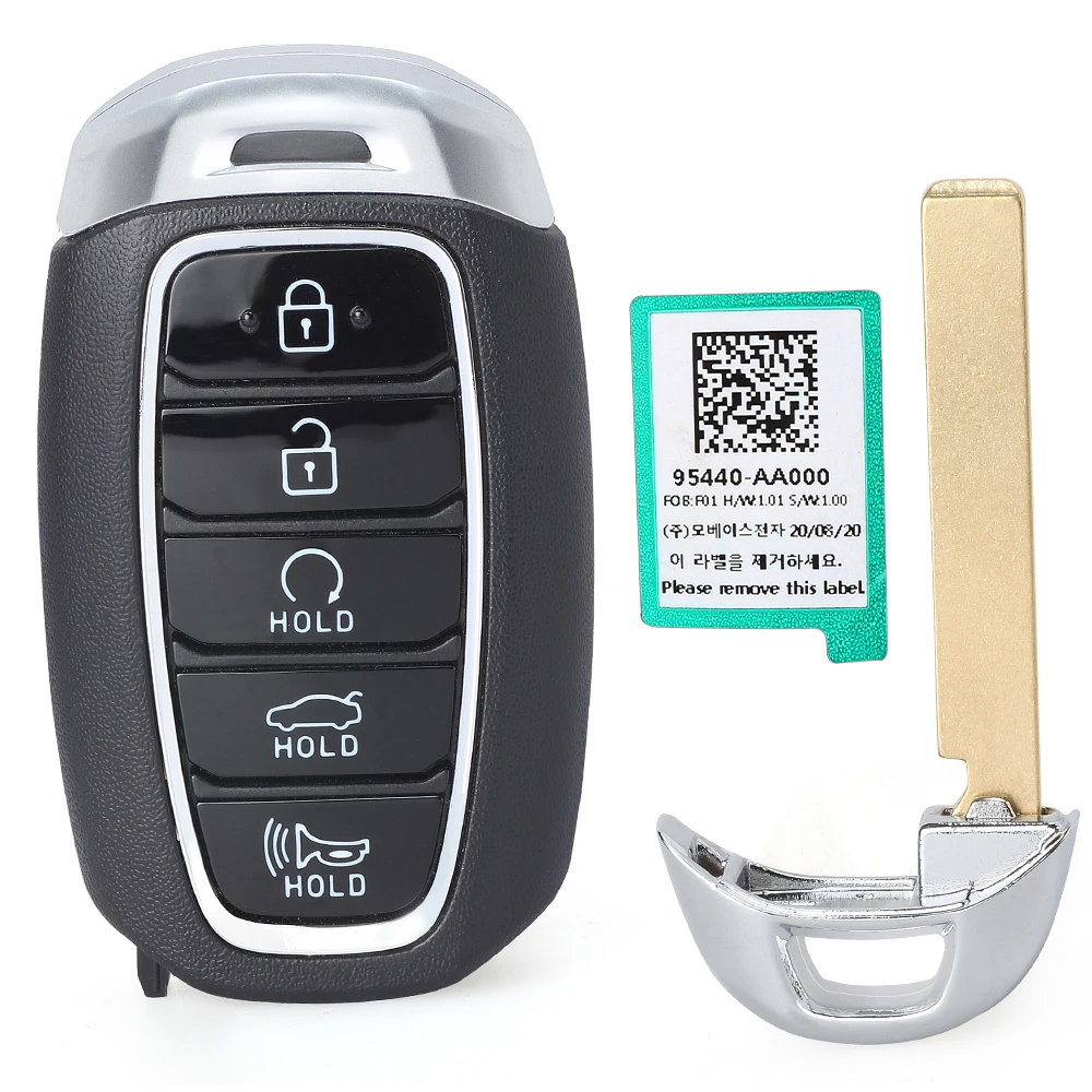 DIYKEY OEM P/N: 95440-AA000 For Hyundai Elantra 2021 2022 433MHz NYOMBEC5FOB2004 Original Keyless Smart Remote Key Fob 5 Button