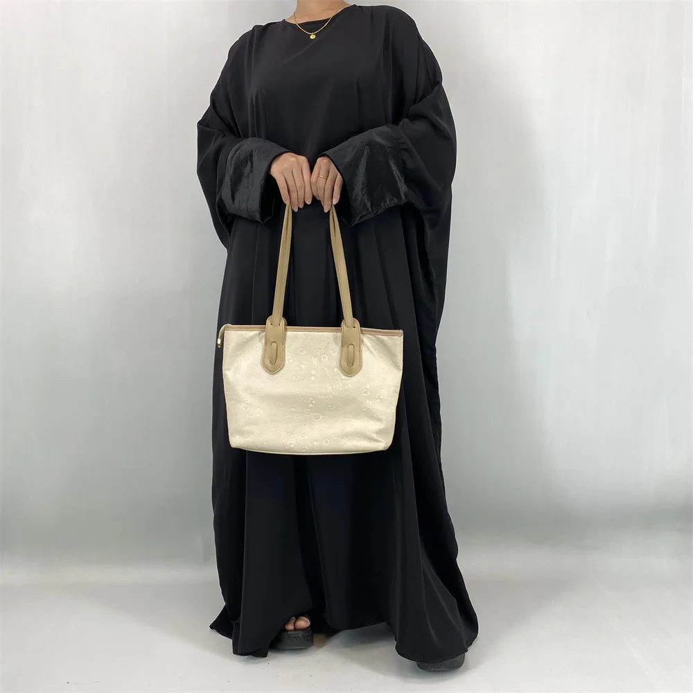 

Праздничное платье для мусульманок: Абайя, Кафтан, Рамаданские платья, Абаи с рукавами «летучая мышь», Джелабия, Арабская длинная роба, Элегантное весеннее платье с вставками