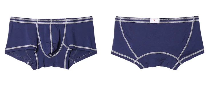 

Мужские трусы-боксеры Modal Bulge Boxy с U-образным выпуклым карманом, эластичные, дышащие, комфортные, впитывающие пот, со средней посадкой