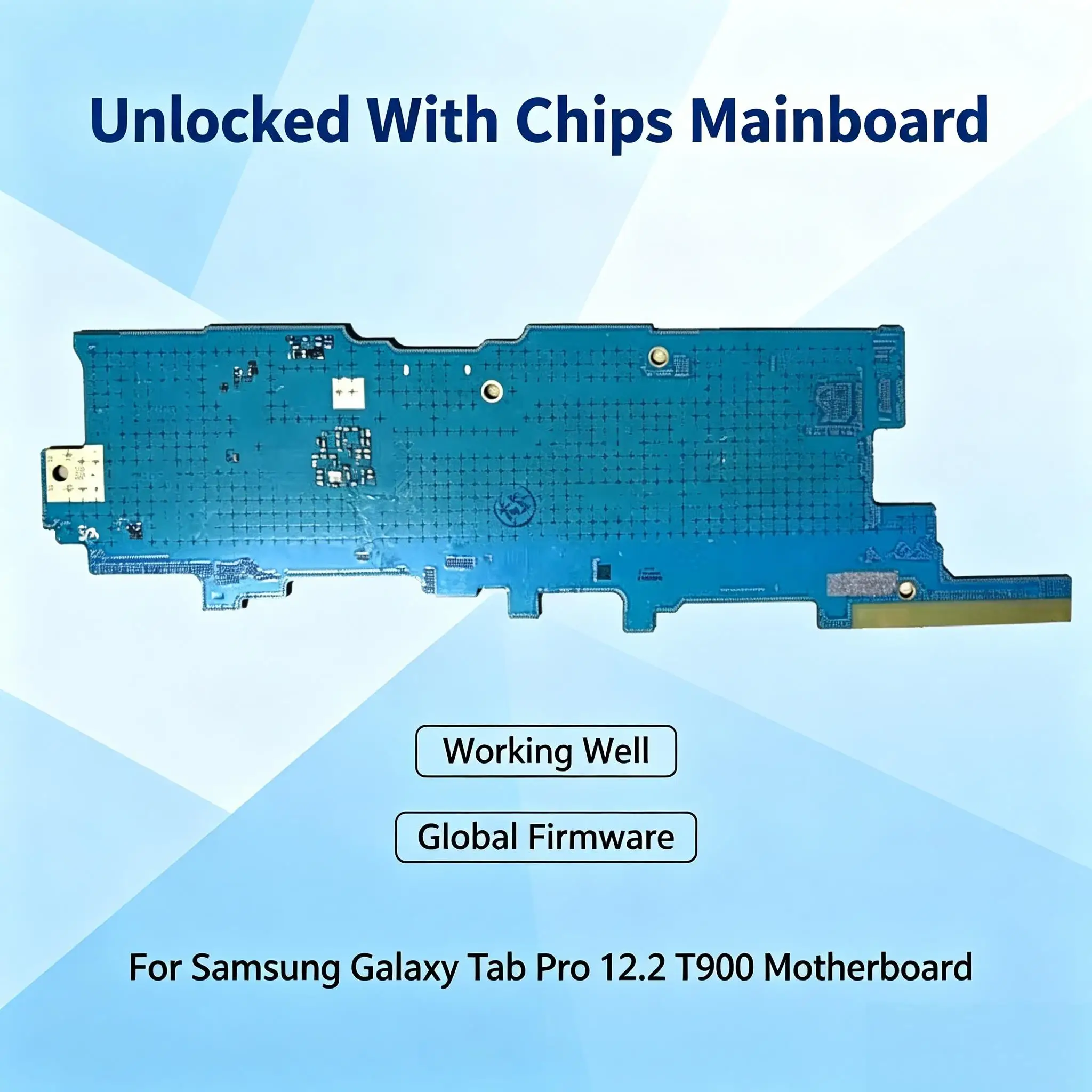 Replacement Mainboard Motherboard With Chips For Samsung Galaxy Tab Pro 12.2 SM-T900 Tested Working Unlocked Global Firmware
