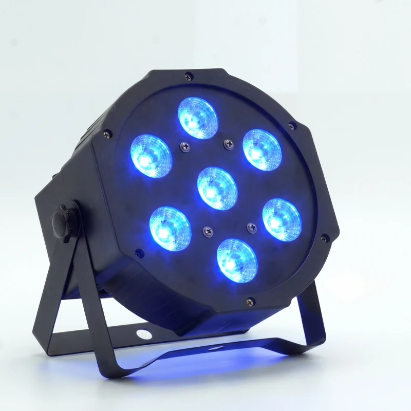 

7x12W RGBW LED Par Light With DMX512 4in1 Stage Wash Light Effect For DJ Disco Party Stage Equipment Luces Discoteca