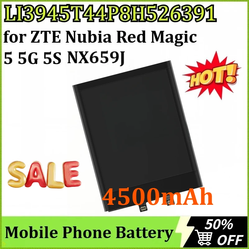

New LI3945T44P8H526391 3.87V 4500mAh Mobile Phone Battery for ZTE Nubia Red Magic 5 5G 5S NX659J Smart Phone