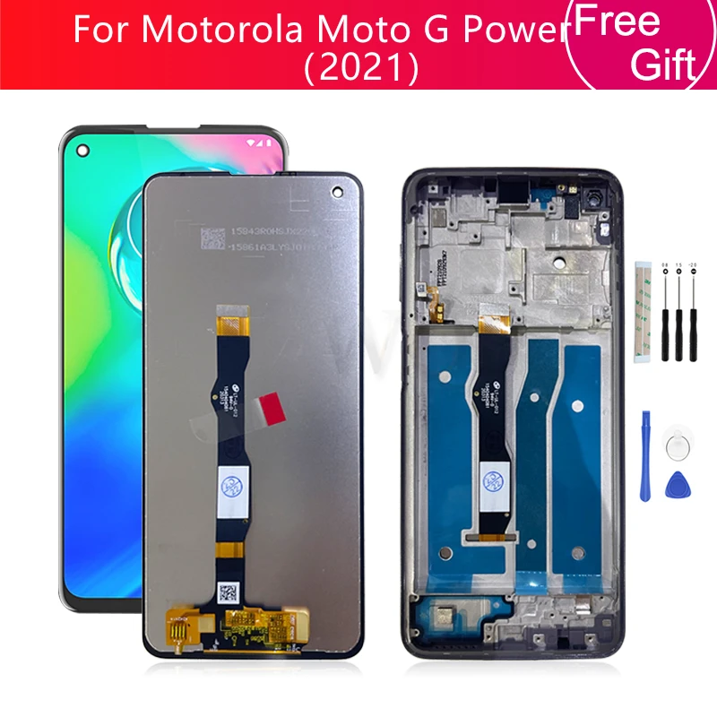 For Motorola Moto G Power 2021 LCD Display Touch Screen Digitizer Assembly For Moto G Power With Frame Replacement Repair Parts