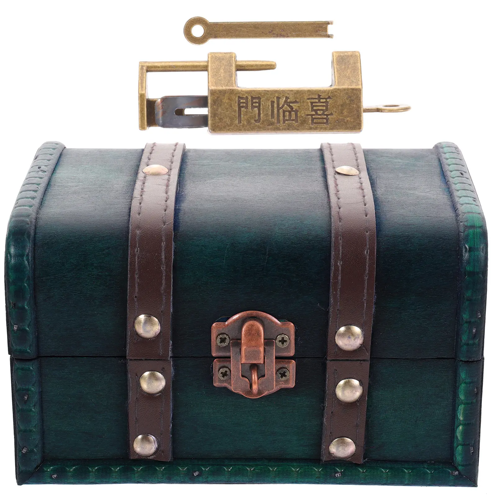 

Handheld Retro Wooden Jewelry Organizer Box for Jewelry Storage Earrings Rings Bracelets Trinkets Sundries Decorative Storage