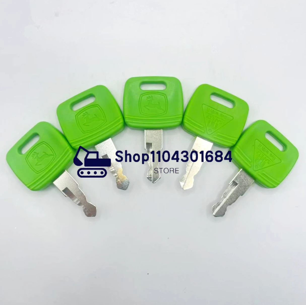 

2/5pcs Green Agricultural Tractor Ignition Key RE183935 RE43492 RE71557 For John Deere