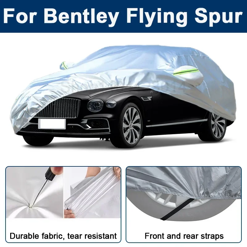 

Outdoor Full Car Cover For Bentley Flying Spur with Reflective Strips Waterproof Snowproof Dustproof UV Protection Auto Parts