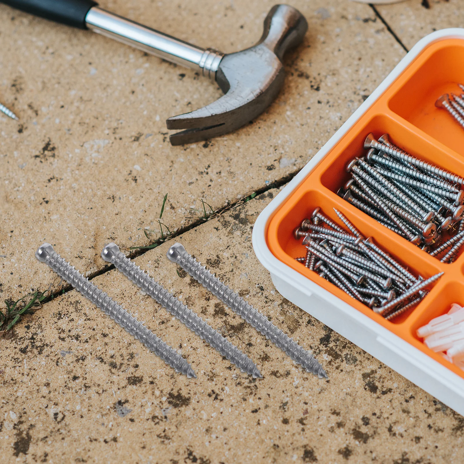 مجموعة واحدة من مسامير التنصت الذاتية من الفولاذ المقاوم للصدأ لتركيب الباب والنافذة، مثبتات مقاومة للاهتراء لتثبيت المنزل والحفر الذاتي