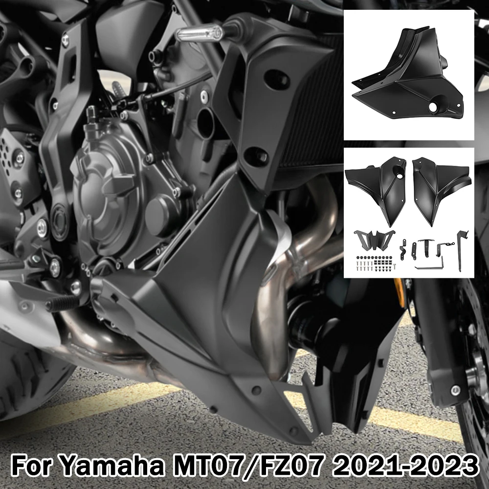 

For Yamaha MT-07 FZ-07 2021-2024 Engine Spoiler Belly Pan Lower Fairing for MT07 MT 07 Frame Protection Motorcycle Accessories