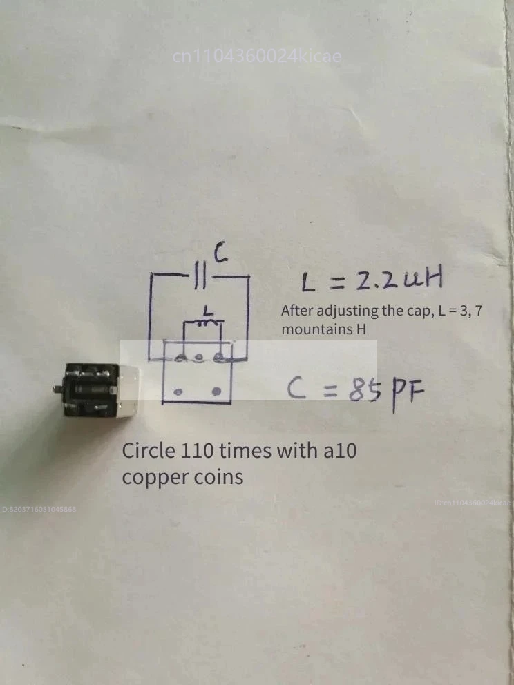 100 قطعة من نهائية منتصف الأسبوع 7 × 7 مع راديو مكثف منتصف الأسبوع IF محول مختبر المدرسة FM منتصف الأسبوع #2