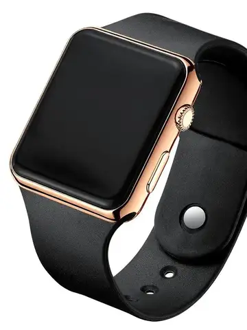 Fashion Sport Digital Watch Women Men Square LED Watches Silicone Belt Electronic Women Digital Watches Clock Montre Femme