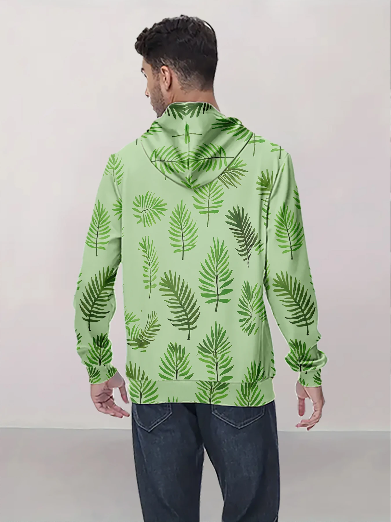 جديد وصول شخصية هوديس ورقة مطبوعة البلوز الرجال النساء عادية المتضخم قمصان سويت شيرت بقلنسوة باردة #5