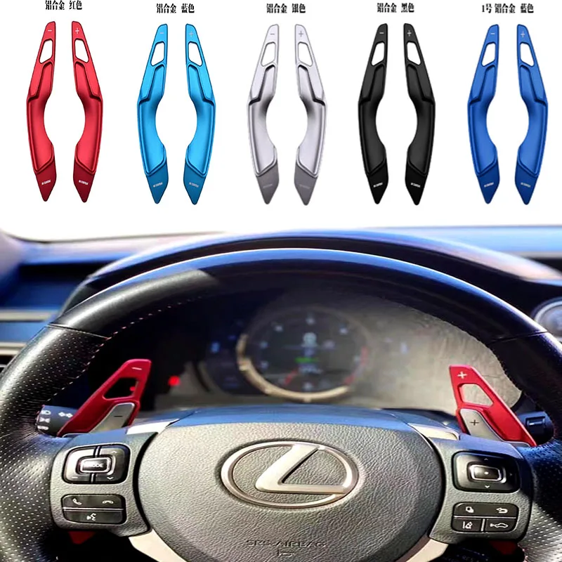 

For LEXUS IS 2013-2017 NX2015-2020 RC 2014-2018 antirust aluminium alloy Car Steering Wheel Shift Paddle Shifter Extension 2pcs