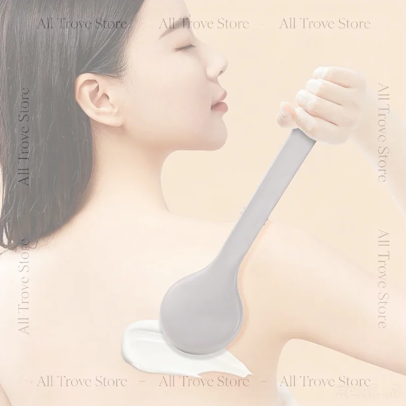 Lotion Applicator Body Wash Brush Padded Brush With Long Reach Handle Self Application For Back Feet Skin Cream Sunscreen