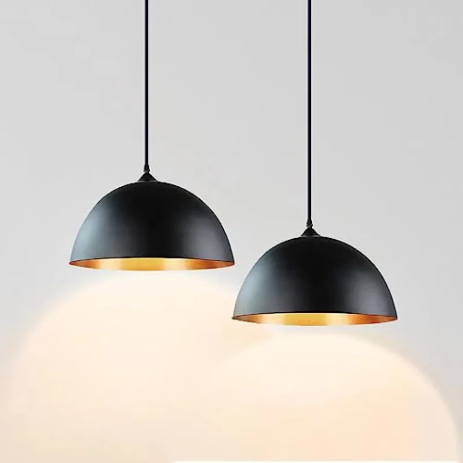 

Metal Pendant Light Fixtures, Rustic Ceiling Lights, Industrial Adjustable Hanging Lamp with E26 Base, Farmhouse Pendant Lighti