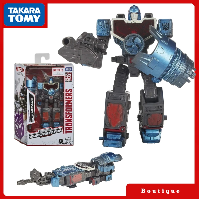 

In Stock Takara Tomy Transformers War for Cybertron Trilogy Netflix Scrapface Action Figures Collectible Gifts Classic Hobbies