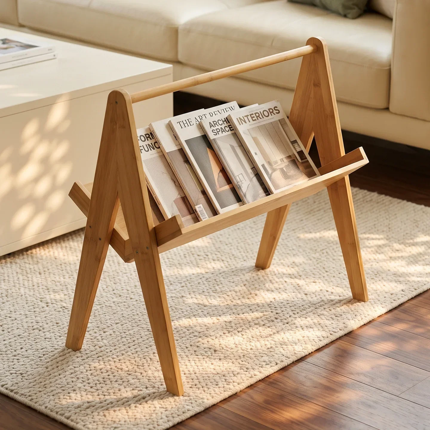 Multi-layer floor-standing bookshelf for magazine and picture book storage, office simple promotional material display rack