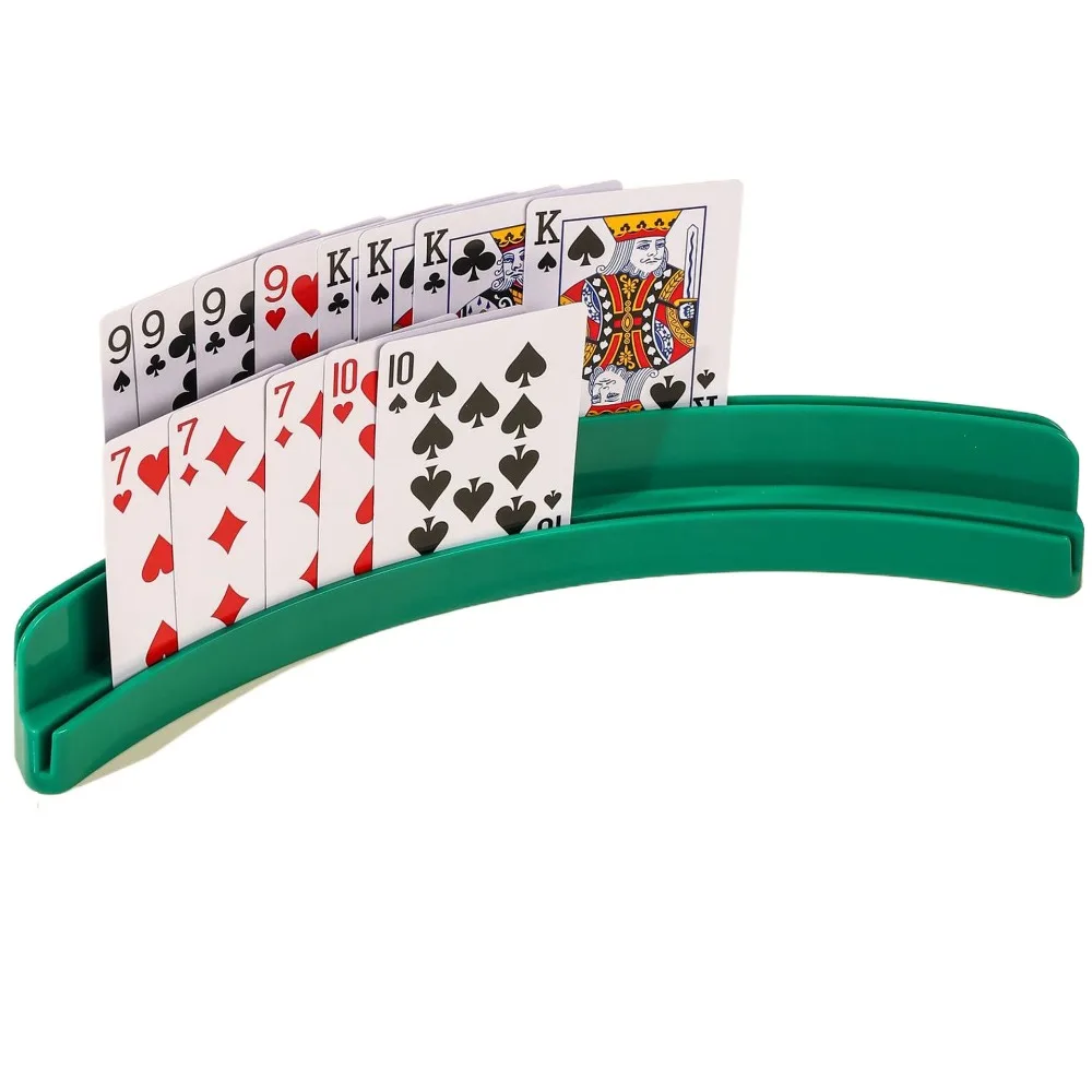 Two-Layer Card Holder ABS Portable Expandable Card Holder Expandable Multi-Functional Playing Cards Holders