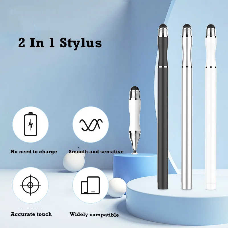 

Tablet Smart Phone Pen Universal 2 In 1 Capacitive Stylus Pen Drawing Pens for iPhone/iPad/Android All Capacitive Touch Screens