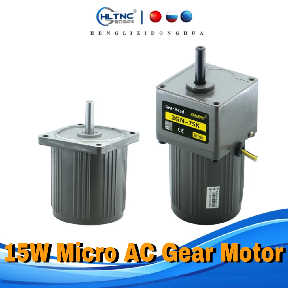 

Новый асинхронный двигатель 15 Вт, индукционный микро-двигатель переменного тока 220 В, вал 50/60 Гц, 10 мм, 6-1400 об/мин для упаковочной машины