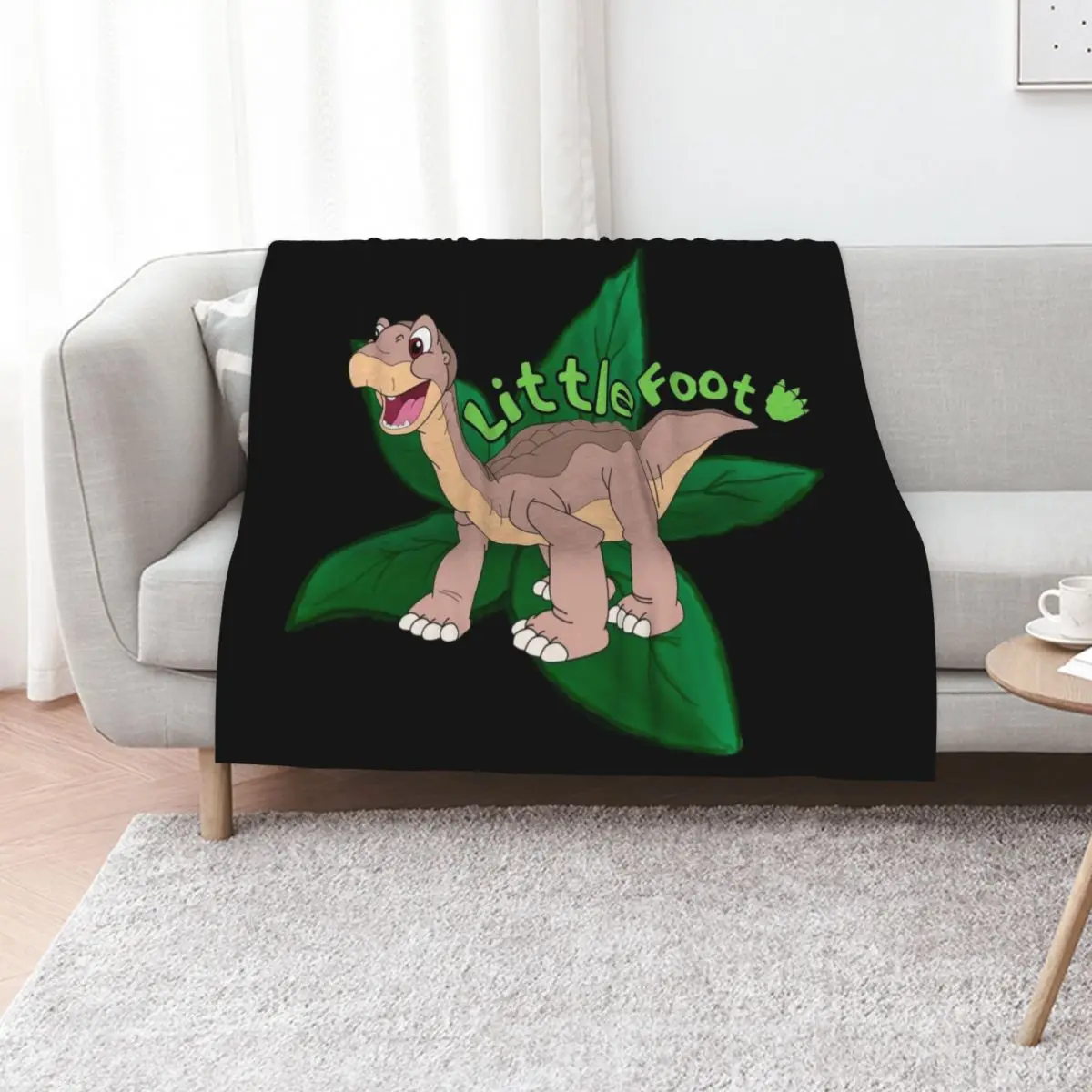 Little Foot Throw Blanket Flannel Fabric Sofas decorative Designers funny gift Furry Blankets