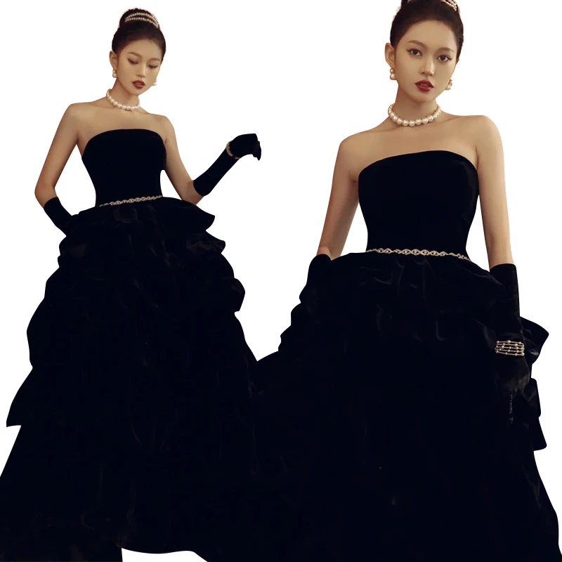 nouveau-vintage-hepburn-sle-bla-velours-bustier-mariage-dr-haut-de-gamme-studio-costume-pour-les-jeunes-femmes-ages-de-8-a-25-ans