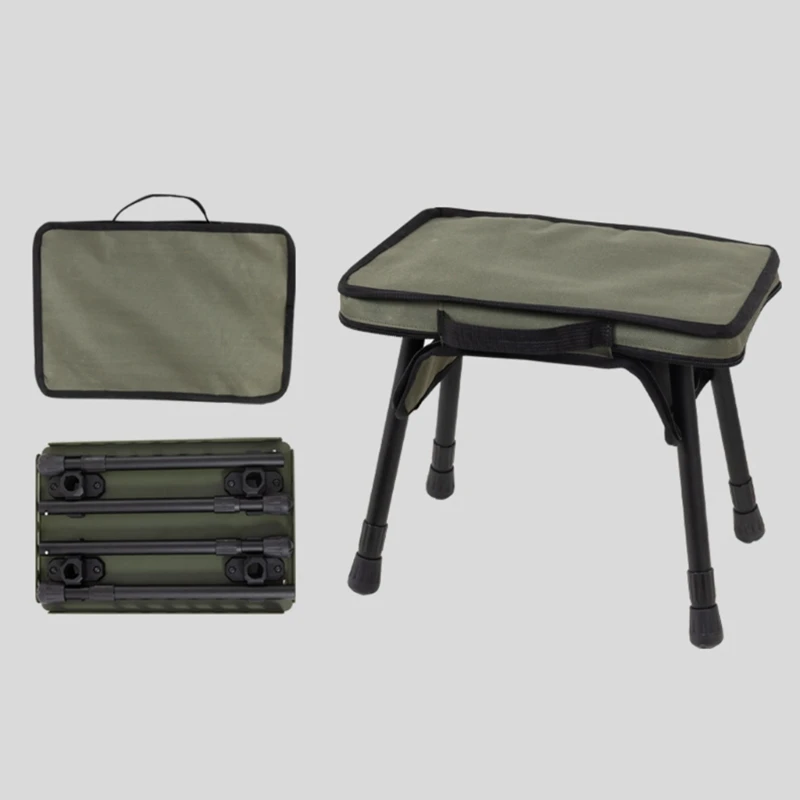 

2 in 1 Camping Table Outdoor Stool Aluminum Alloys Folding Table Practical Table