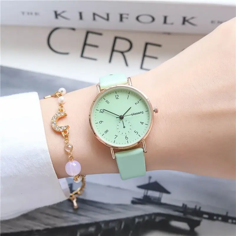 Girls' Ins niche light luxury Korean style watch, simple, waterproof, vintage, forest style, college style watch