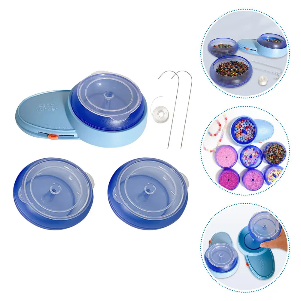 1 conjunto automático grânulo girador durável ferramenta de miçangas de plástico para amarrar contas de prata líquida jóias fazendo projetos de artesanato contas