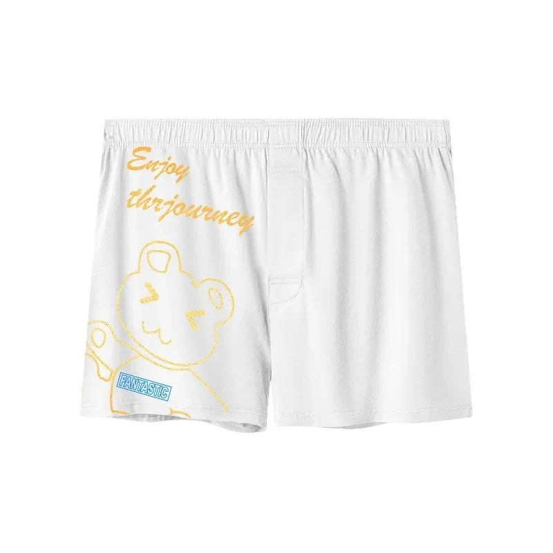 3Pack Mens Underwear Cotton Aro Pants Loose Trendy Boxershorts Men Comfortable Pajama Pants Printed Cartoon Mentrual Panties