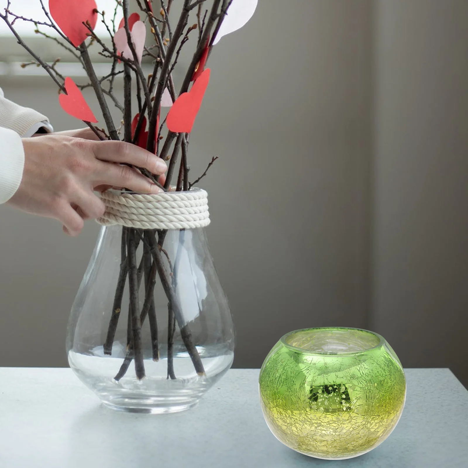 

Gradual Holder Transparent Creative Design for Wedding Home Decor Desktop Ornament Elegant Stand